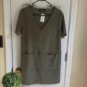 fab'rik Olive Green Dress